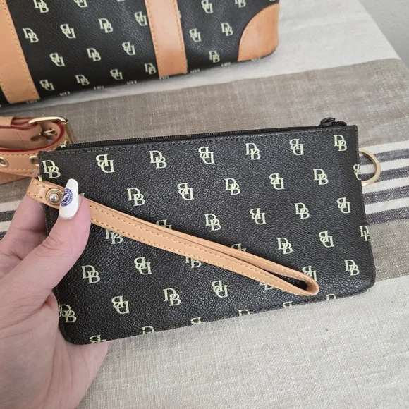 Dooney & Bourke Dark Brown and Tan Satchel, 4 Piece Set! - Picture 8 of 16